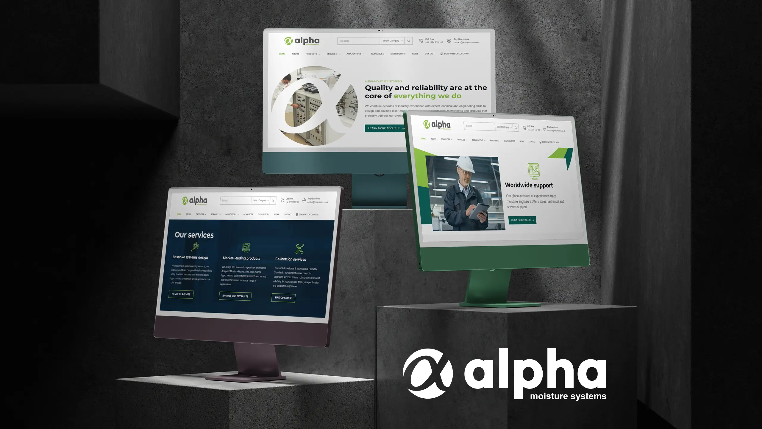 Alpha Moisture Systems project visual