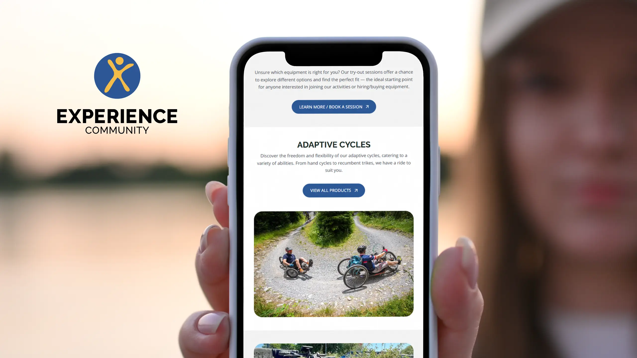 Experience Community mobile and navigation design